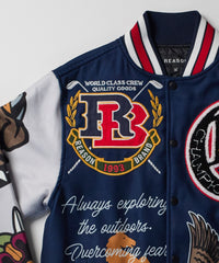 Thumbnail for Fearless Varsity Jacket - Blue