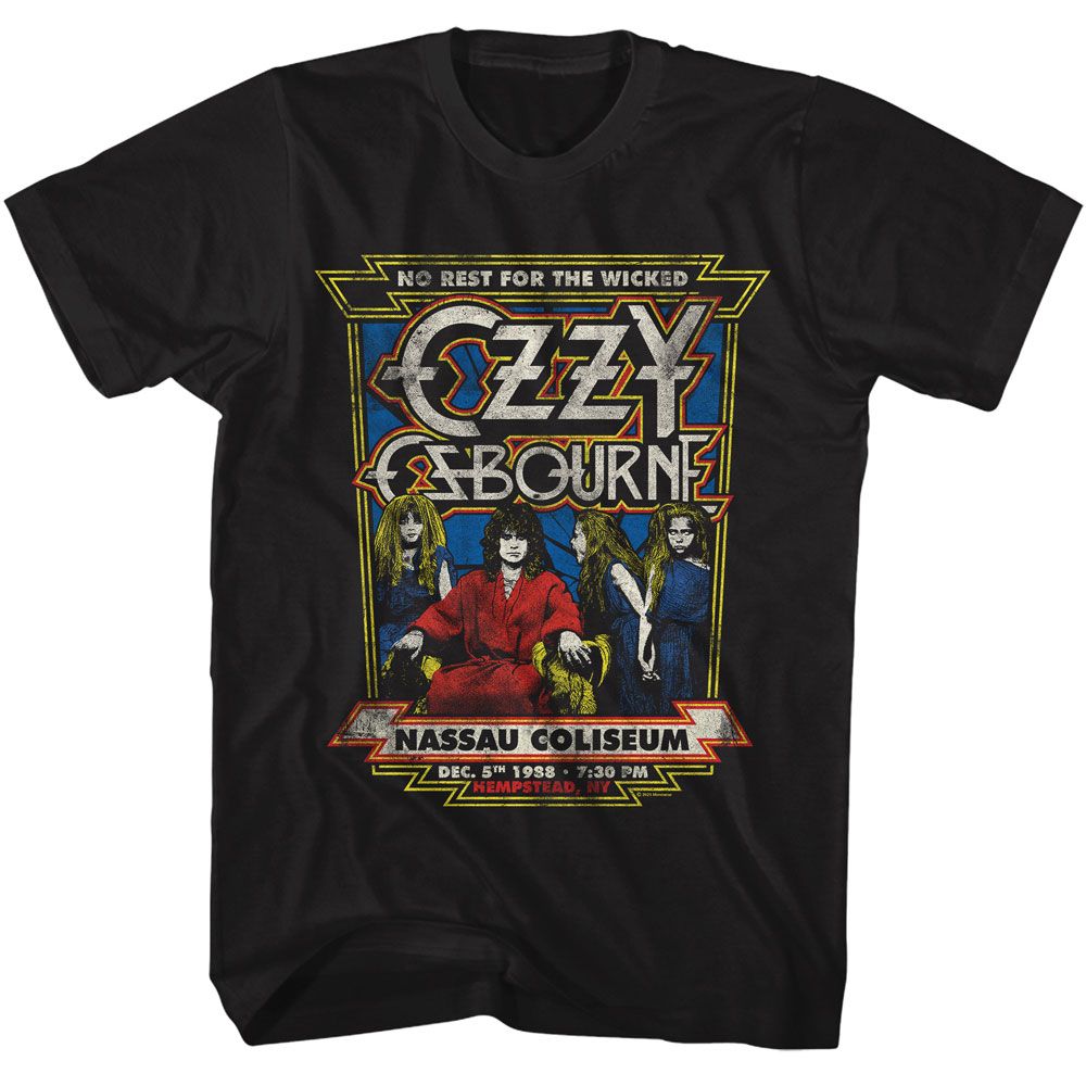 OZZY OSBOURNE-OZZY NASSAU COLISEUM-BLACK ADULT S/S TSHIRT