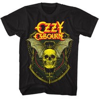 Thumbnail for OZZY OSBOURNE-OZZY CROWNED SKULL WINGED-BLACK ADULT S/S TSHIRT