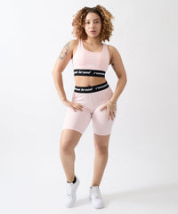 Thumbnail for Cara Women's Biker Shorts - Pink