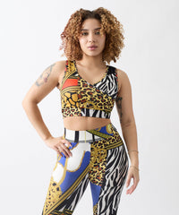 Thumbnail for Plaid Chain Support Bra