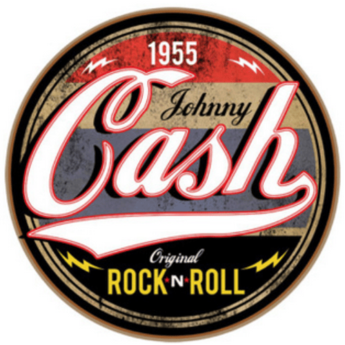 Johnny Cash 1955 Rock N Roll Sticker