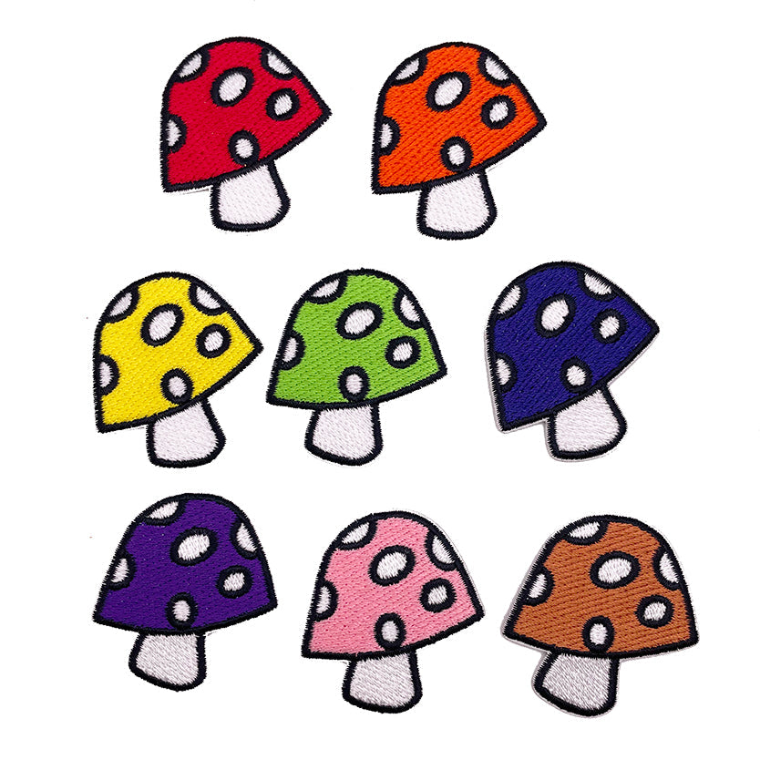 Small Mushrooms 8 Pack Patch Set - 3 pc prepack