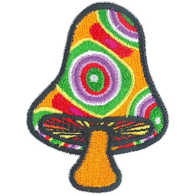 Mushroom 1.7"x2.3" Patch - 3 pc prepack