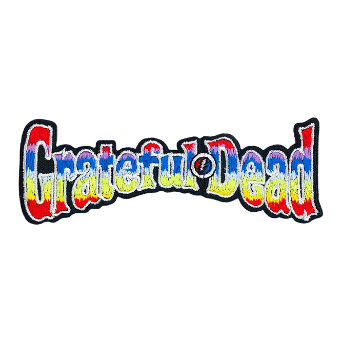 Grateful Dead Rainbow Logo 4.5"x1.6" Patch - 3 pc prepack