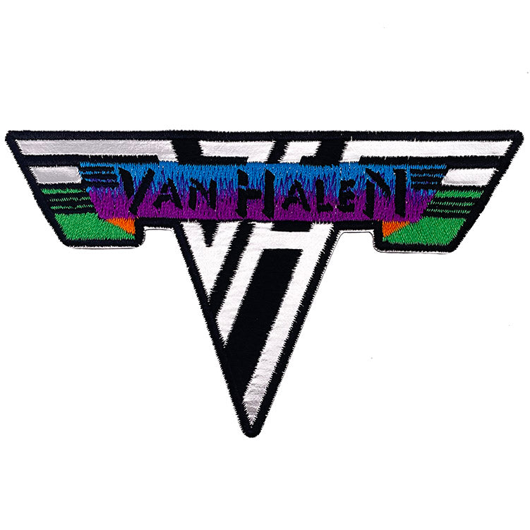 Van Halen Metal Logo 4.25"x3" Chrome Patch - 3 pc prepack