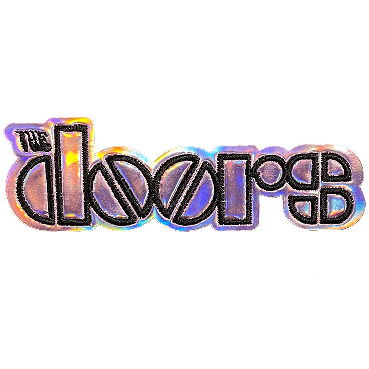 The Doors Iridescent Logo 4.1"x1.3" Patch - 3 pc prepack