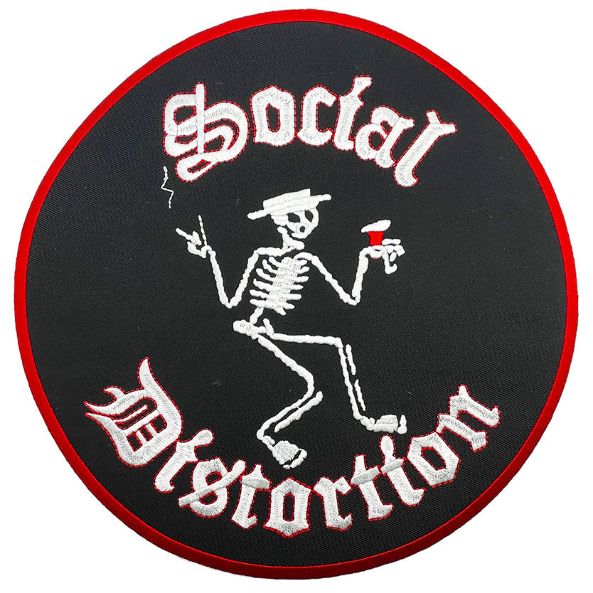 Social Distortion Skelly 9.5" Oversized Patch