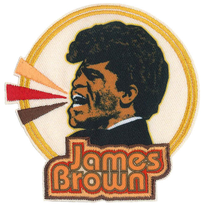 James Brown Singing Circle 3.75"x3.75" Patch - 3 pc prepack