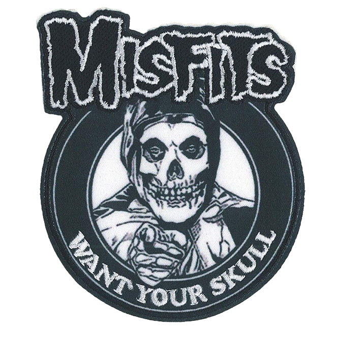 Misfits Want Your Skull 3.25"x3.5" Patch - 3 pc prepack