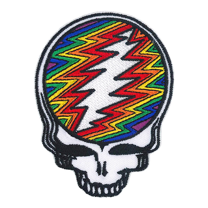 Grateful Dead SYF Rainbow Bolt 2.75"x4" Patch - 3 pc prepack