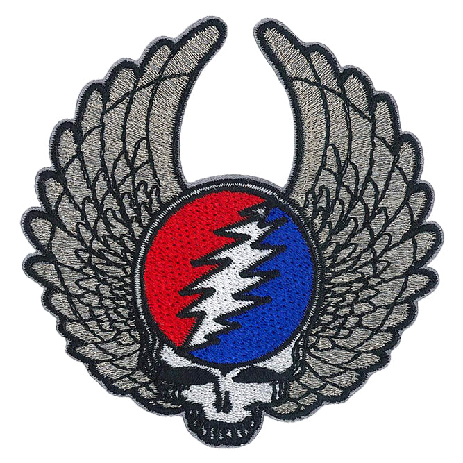Grateful Dead SYF Silver Wings 3.5"x3.5" Patch - 3 pc prepack