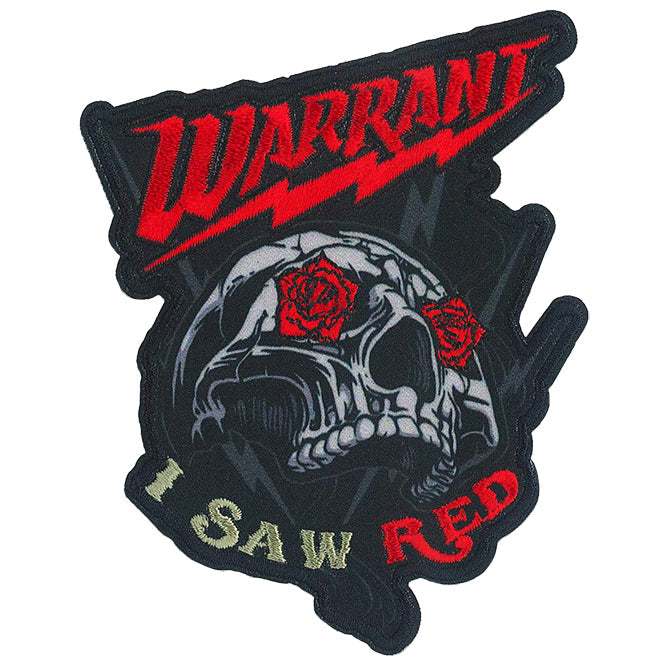 Warrant I Saw Red 3.5"x4" Patch - 3 pc prepack