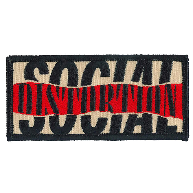 Social Distortion Ripped Logo 4.5"x2.25" Patch - 3 pc prepack
