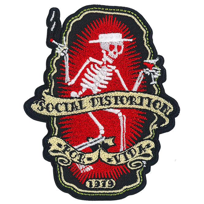 Social Distortion Por Vida 3.3"x4" Patch - 3 pc prepack