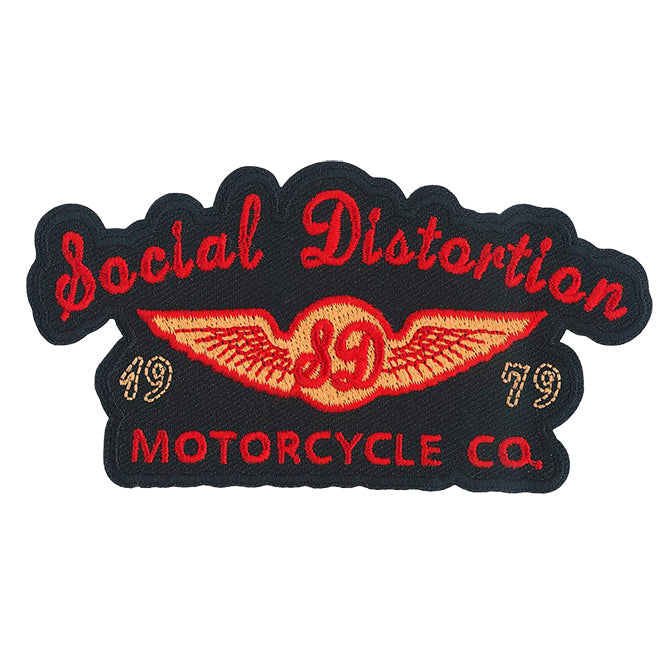 Social Distortion Moto Logo 4.5"x2.4" Patch - 3 pc prepack