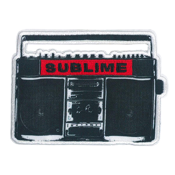 Sublime Boom Box 3.9"x3" Patch - 3 pc prepack