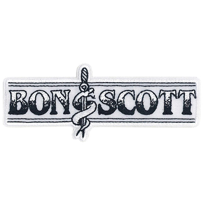 Bon Scott Snake Logo 4.25"x1.9" Patch - 3 pc prepack