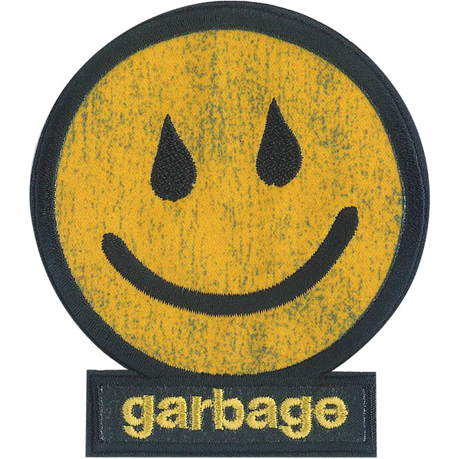Garbage Smiley 2.8"x3.5" Patch - 3 pc prepack