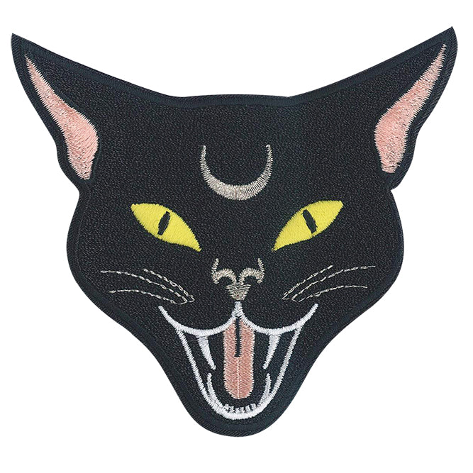 Crescent Moon CatÂ 4"x4" Patch - 3 pc prepack