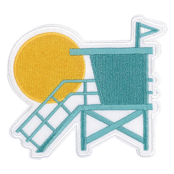 Lifeguard Tower 3.5" Patch - 3 pc prepack