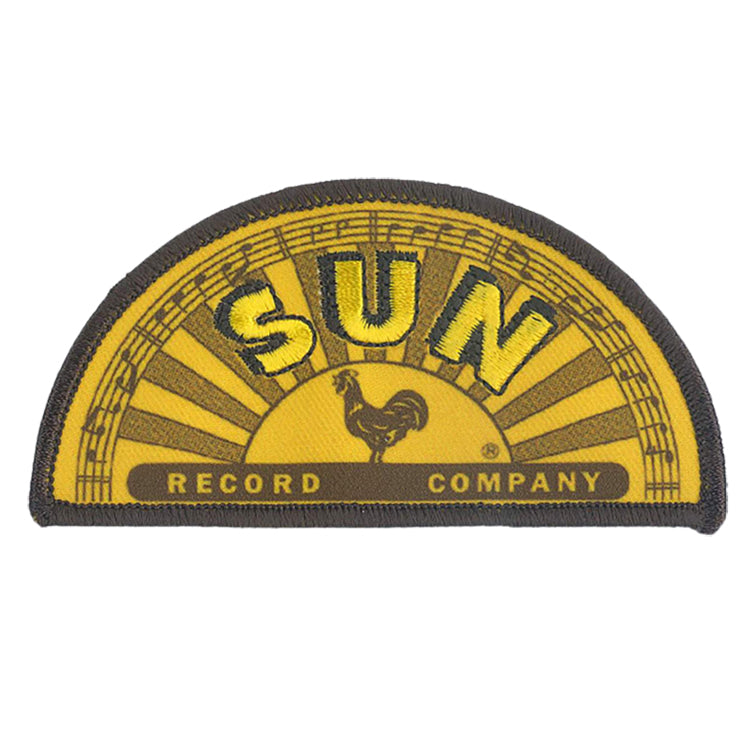 Sun Records Half Circle Logo 4"x2" Patch - 3 pc prepack