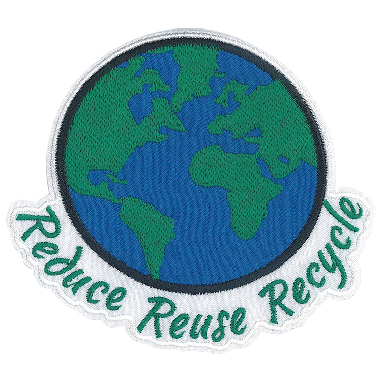 Reduse Reuse Recycle 4.1"x3.6" Patch - 3 pc prepack