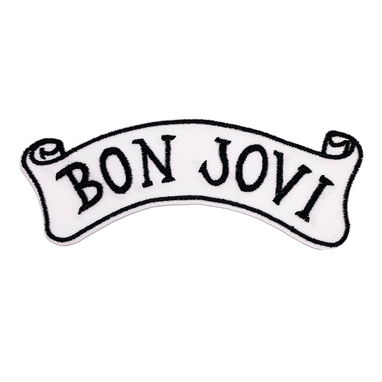 Bon Jovi Banner Logo 4"x1.6" Patch - 3 pc prepack
