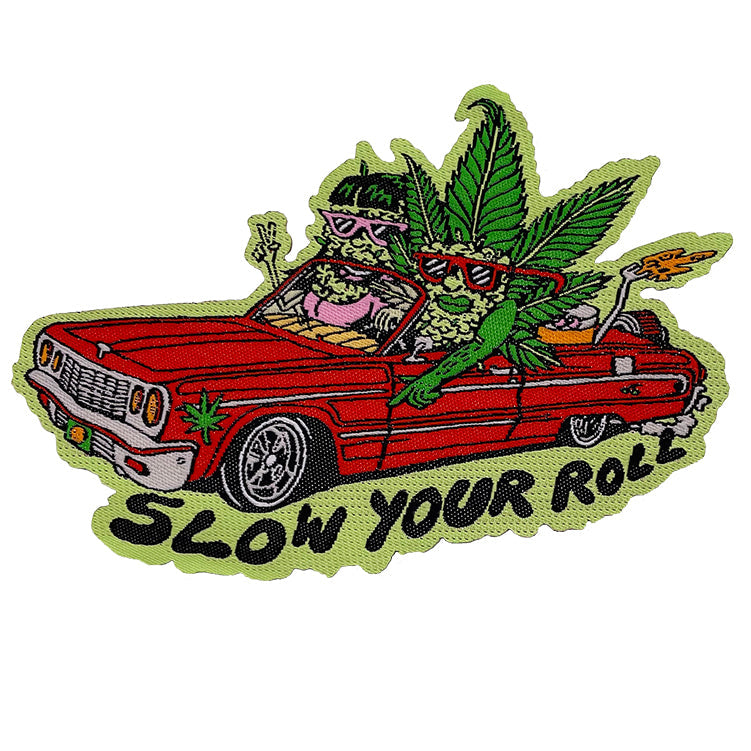Killer Acid Slow Your Roll 3.9"x2.6" Patch - 3 pc prepack