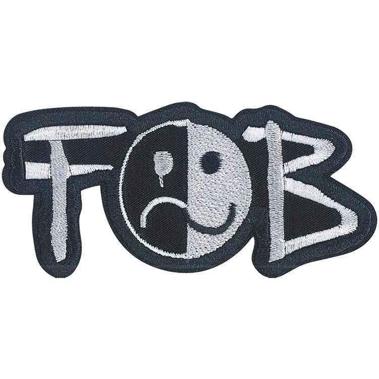 Fall Out Boy Smiley Logo 3.6"x1.7" Patch - 3 pc prepack