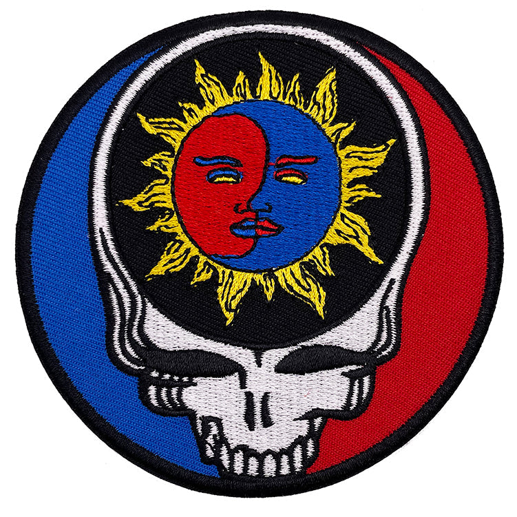 Grateful Dead Sun  Moon SYF 3.5" Patch - 3 pc prepack