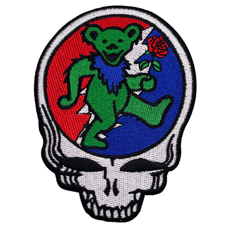 Grateful Dead Dancing Bear SYF 3"x4" Patch - 3 pc prepack
