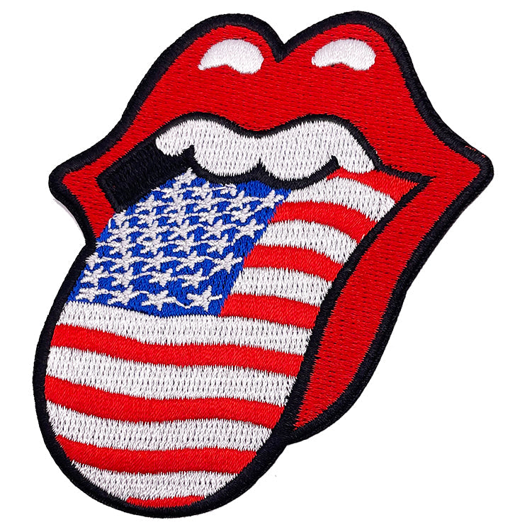 The Rolling Stones USA Tongue 3"x3.75" Patch - 3 pc prepack