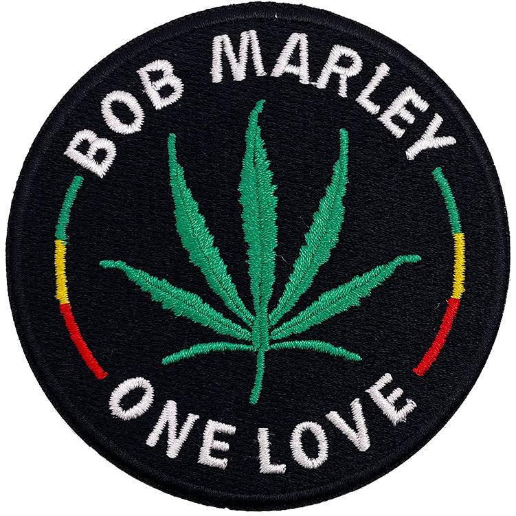 Bob Marley One Leaf 3.25" Patch - 3 pc prepack