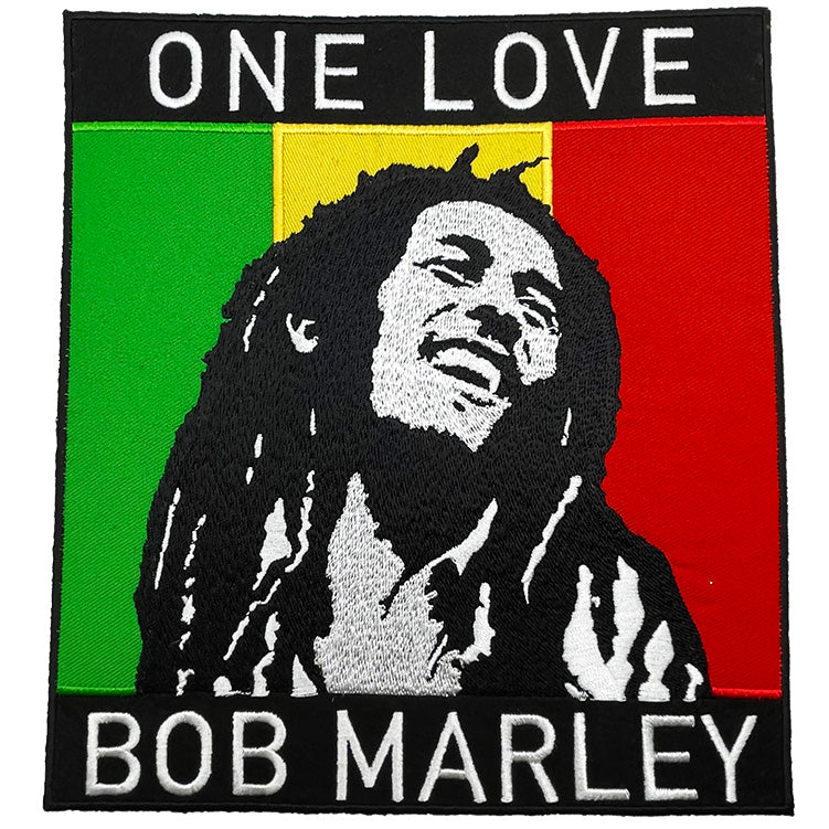 Bob Marley One Love 7.5"x8" Oversized Patch