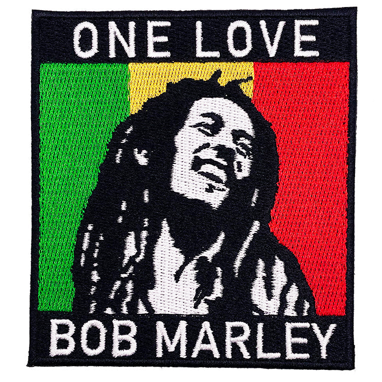 Bob Marley One Love 3.25"x3.6" Patch - 3 pc prepack