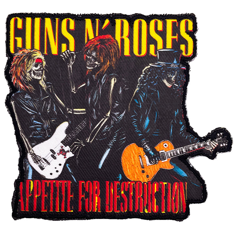 Guns N Roses Three Skeletons 3.25"x3.5" Patch - 3 pc prepack