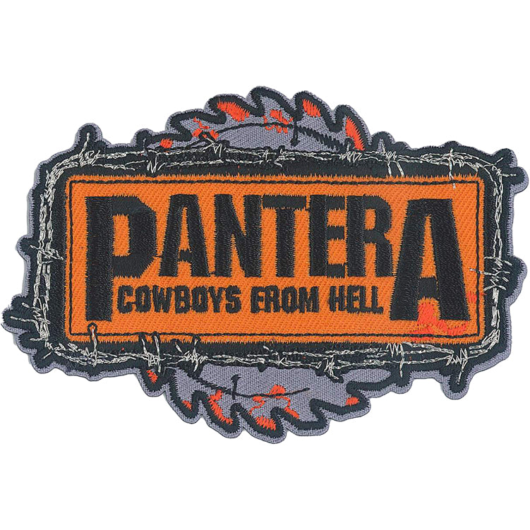 Pantera Cowboys From Hell 4"x2.75" Patch - 3 pc prepack