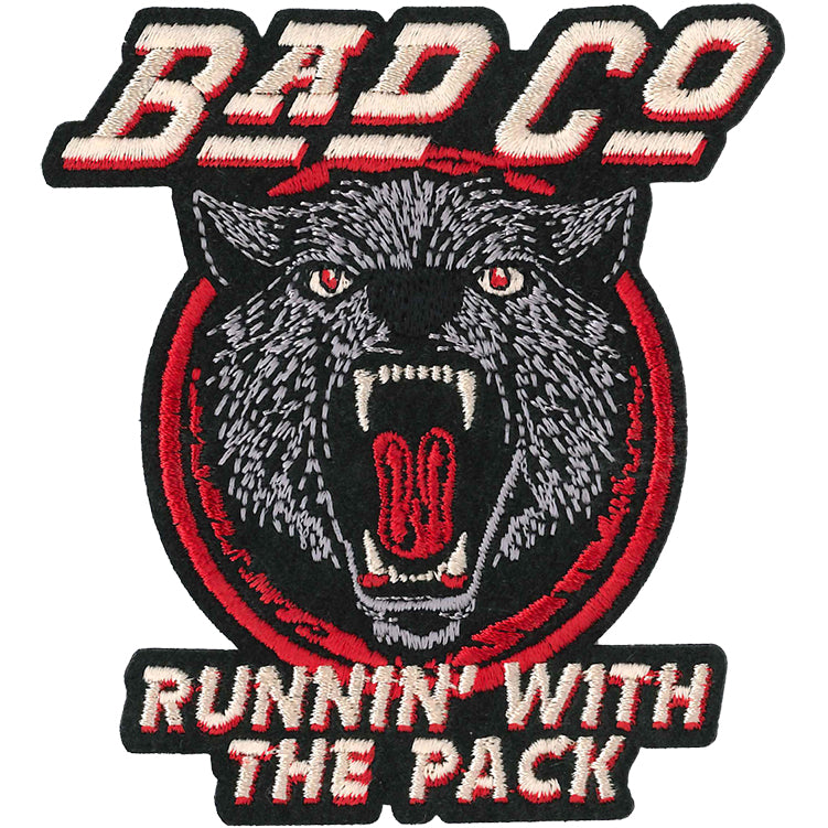Bad Company Runnin' WithÂ The Pack 3.4"x3.7" Patch - 3 pc prepack
