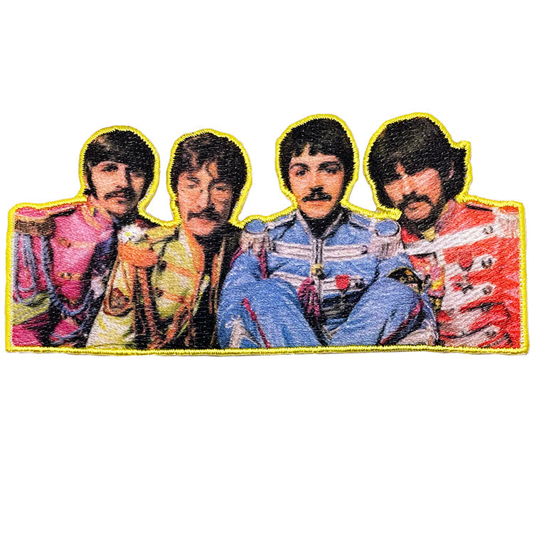 The Beatles Sgt Pepper Lineup 4.25"x2" Patch - 3 pc prepack