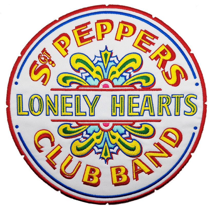 The Beatles Sgt Pepper Logo 8.25"x8.25" Oversized Patch