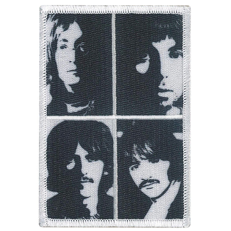 The Beatles Stencil Portraits 2.75"x3.9" Patch - 3 pc prepack