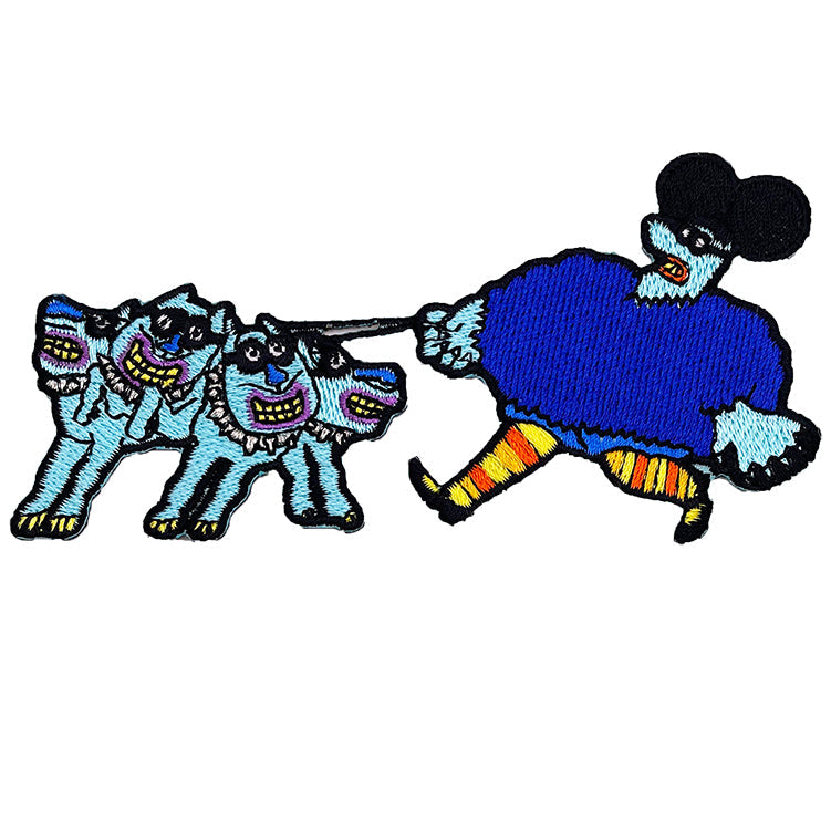 The Beatles Yellow Submarine Blue Meanie  Dogs 4.8"x2.4" Patch - 3 pc prepack