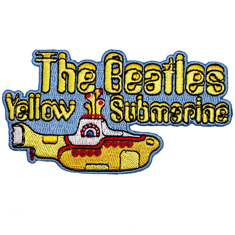 The Beatles Yellow Submarine Logo 4"x2.25" Patch - 3 pc prepack
