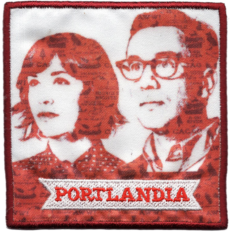 Portlandia Stencil Portrait 3"x3" Patch - 3 pc prepack