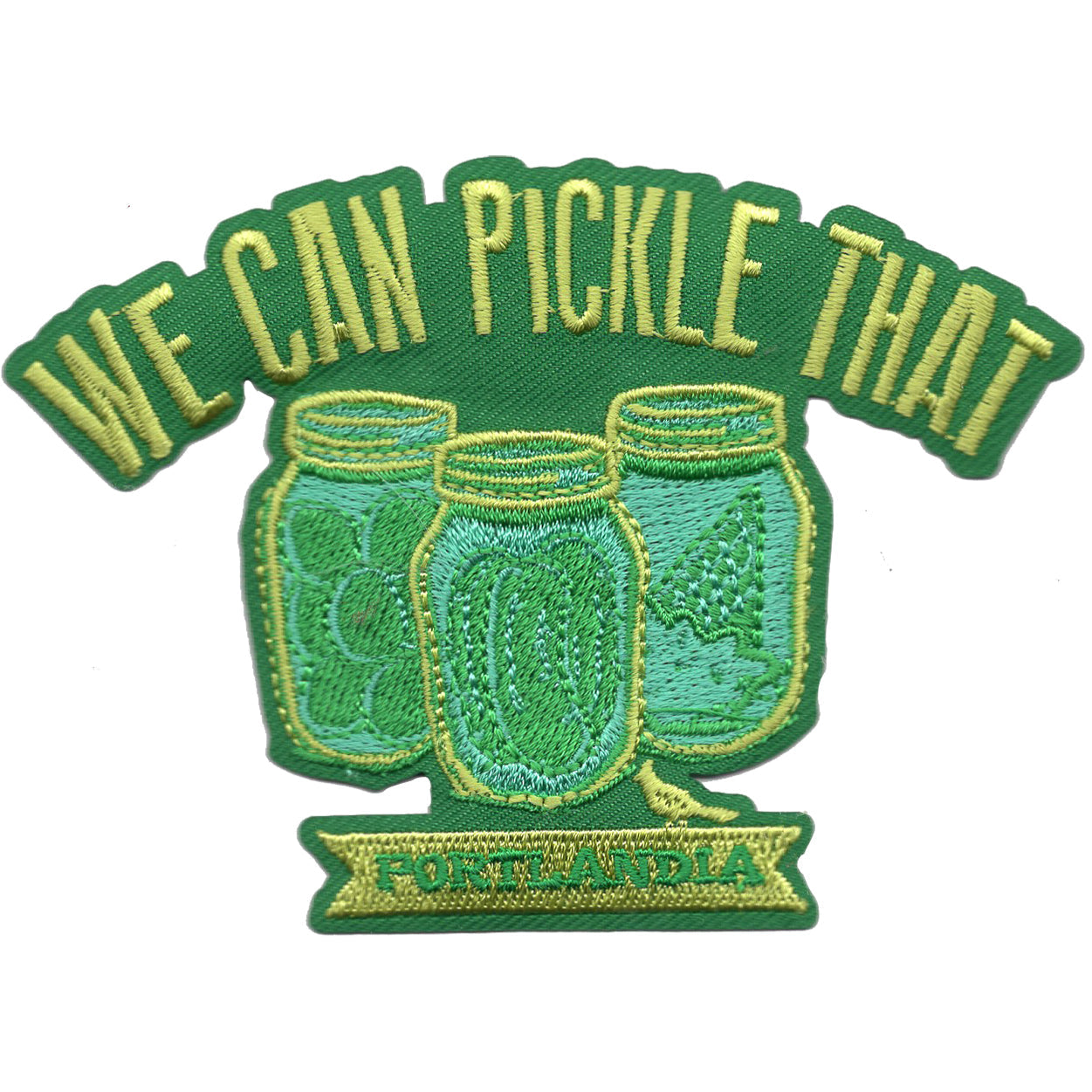 Portlandia We Can Pickle That 4.1"x3" Patch - 3 pc prepack