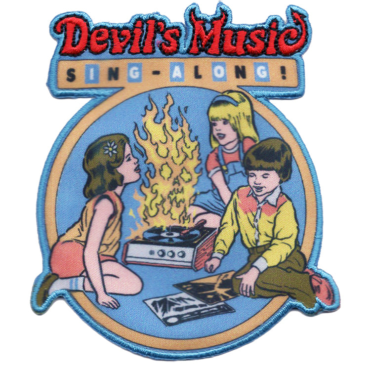 Steven Rhodes Devil's Music 3.2"x3.6" Patch - 3 pc prepack
