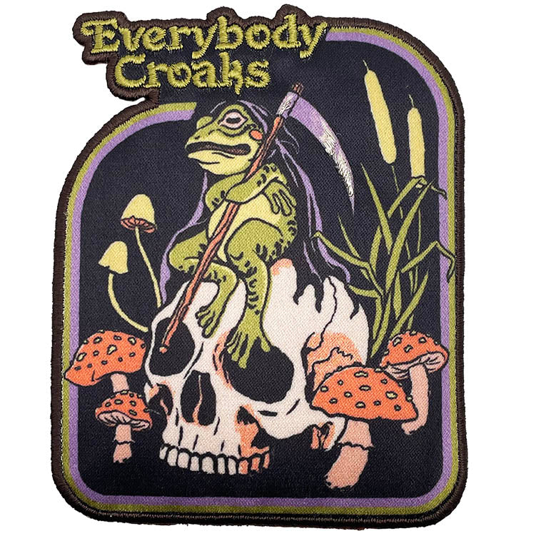 Steven Rhodes Everybody Croaks 3"x3.7" Patch - 3 pc prepack