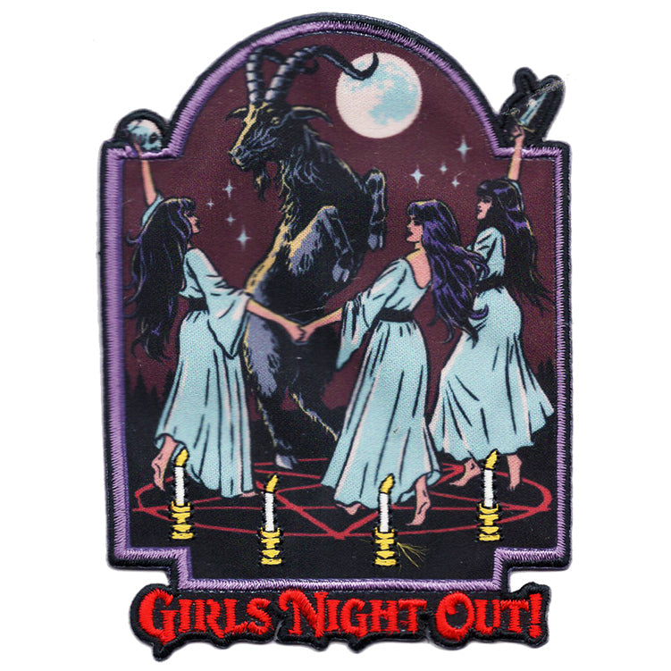 Steven Rhodes Girl's Night Out 3.1"x4.2" Patch - 3 pc prepack
