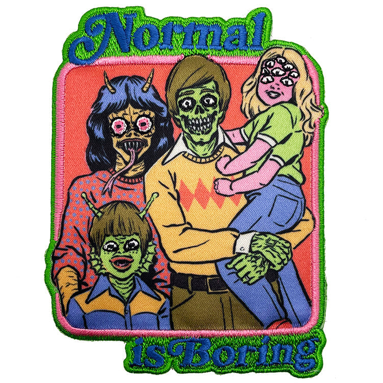 Steven Rhodes Normal Is Boring 3"x3.9" Patch - 3 pc prepack